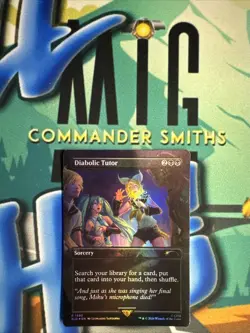 Diabolic Tutor ?Borderless FOIL ? MTG Hatsune Miku Digital Sensation Secret Lair - Image 1