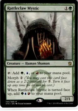MTG Rattleclaw Mystic Khans of Tarkir Rare #144 - Image 1
