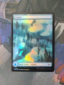 Island 0273 - FOIL Full-Art Dragon's Presence | Dragonstorm | NM | MTG - Image 1