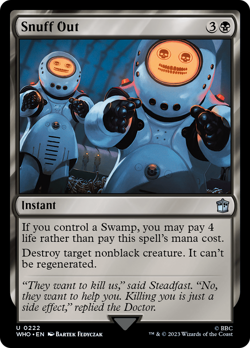 Snuff Out #222 | Near Mint | Doctor Who Magic MTG - Image 1