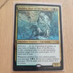 MTG 1x FOIL Arahbo, Roar of the World Commander 2017 Magic the Gathering x1 NM - Image 1
