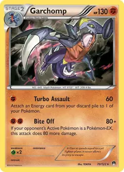 Garchomp - 70/122 - Rare - Holo - Breakpoint - Pokemon TCG - Image 1