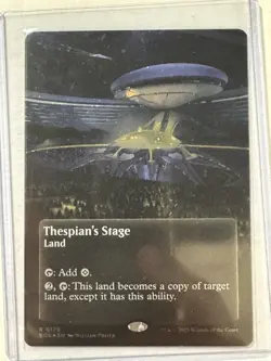 Thespian's Stage (0179) (Borderless) (Galaxy Foil) - Edge of Eternities (EOS) - Image 1