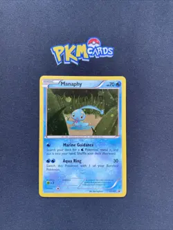 Pokemon TCG Manaphy XY190 Black Star Promo Holo LP. - Image 1