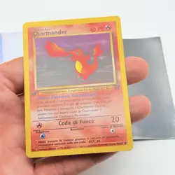 CARTA POKEMON CHARMANDER 50/82 - ITA - 1 EDIZIONE TEAM ROCKET - NEAR MINT - Image 3