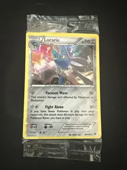 Lucario 63/124 Cosmos Holo XY Pokemon Sealed Knockout Collection Promo - Image 1