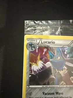 Lucario 63/124 Cosmos Holo XY Pokemon Sealed Knockout Collection Promo - Image 4