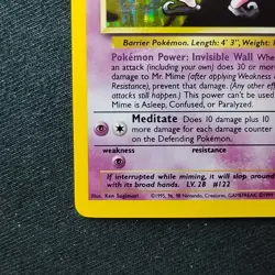 Pokemon TCG Mr. Mime Jungle 6/64 Holo Unlimited Holo Rare LP+/NM - Image 5