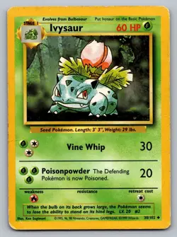 Pokemon TCG Base Set Ivysaur #30 - Image 1
