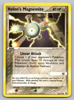 Pokemon TCG Delta Species Holon's Magnemite 70/113 - Image 1