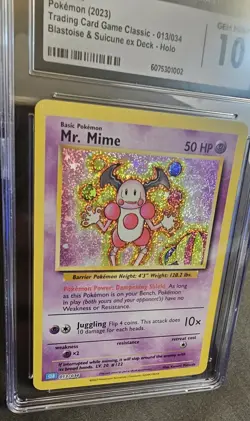 Mr. Mime Pokemon TCG CGC Graded Gem Mint 10 - Image 2