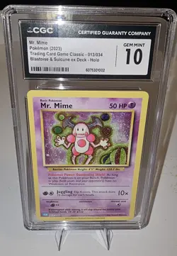 Mr. Mime Pokemon TCG CGC Graded Gem Mint 10 - Image 3