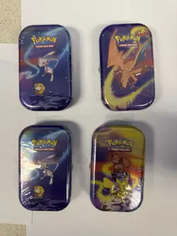Pokemon Kanto Power Mini Tin SealedLot Of 4 Charizard, Pikachu, Mew/psyduck - Image 1