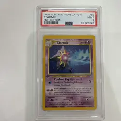 2001 Pokemon Neo Revelation 1st Edition Starmie - Non Holo #25 PSA 9 Mint 163 - Image 1