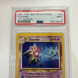 2001 Pokemon Neo Revelation 1st Edition Starmie - Non Holo #25 PSA 9 Mint 163 - Image 5