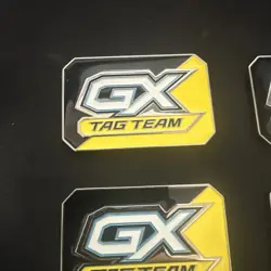 9x 2019 Pokemon Sun & Moon GX Tag Team Metal Marker Badge Rare Limited Edition - Image 2