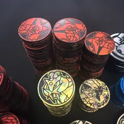 450x Official Pokemon Coins From Various Sets Charizard Pikachu Riakou Eevee NM - Image 4