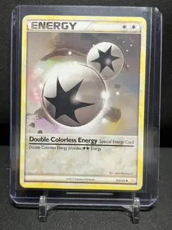Double Colorless Energy 103/123 Pokemon 2006 HeartGold & SoulSilver LP - Image 1
