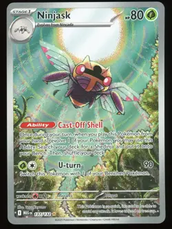 Ninjask 137/132 Me01: Mega Evolution Holo Full Art Pokemon TCG - Image 1