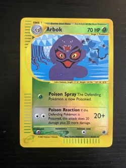 2002 Pokemon TCG Arbok 3/165 Expedition Reverse Holo - LP - Image 1