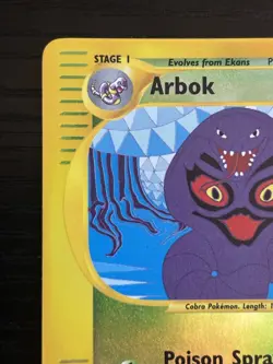 2002 Pokemon TCG Arbok 3/165 Expedition Reverse Holo - LP - Image 3