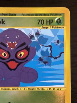 2002 Pokemon TCG Arbok 3/165 Expedition Reverse Holo - LP - Image 4