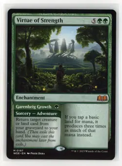 MtG WOE Virtue of Strength #197 Non-Foil - Image 1