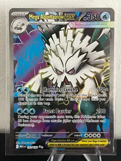 Mega Abomasnow ex - 157/132 Mega Evolution Ultra Rare Pokemon TCG Card NM - Image 1