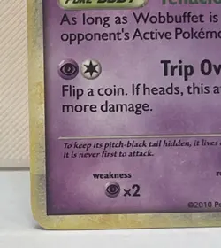 Pokemon TCG Wobbuffet HGSS04 Black Star Promo Cosmos Holo Rare Card MP - Image 2