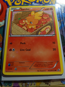 Torchic RC5/RC25 - Legendary Treasures - Starfoil Holo Rare Used Pokemon Card - Image 3
