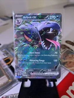 Pokemon TCG Arbok EX Holo Double Rare Card 024/165 Scarlet & Violet 151 Set - Image 1