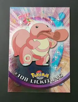 NM! Lickitung Foil TOPPS Series 2 Blue Logo #108 Pokemon Card TCG - Image 1