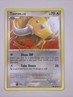 Tauros Platinum 98/127 Pokemon Card - Image 1