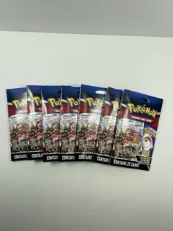 Pokemon TCG Sealed Pack w/ Foil Card MJ Holding Company 2024 Lot Of 7 - Image 1