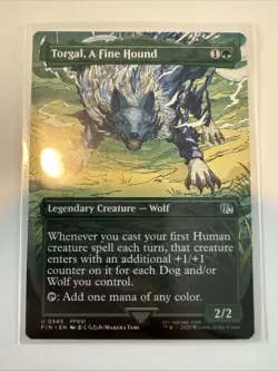 Torgal a Fine Hound Borderless Uncommon Card MTG Final Fantasy 0345 - Image 1