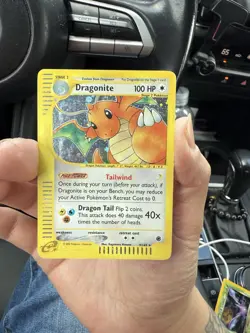 Dragonite 9/165 Expedition 2002 Holo E-Series Vintage Pokemon Card LP - Image 1