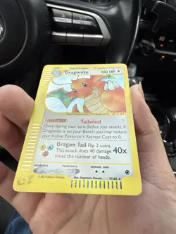 Dragonite 9/165 Expedition 2002 Holo E-Series Vintage Pokemon Card LP - Image 2