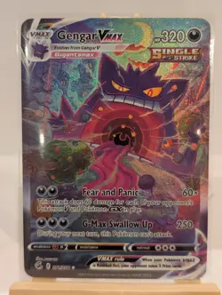 Custom Fan Art Gengar VMAX Single Strike High Quality Custom Card Foil Finish - Image 2