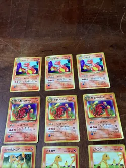 Lot of 12 Charmeleon & Charmander Pokemon Pocket Monsters Japanese’s ‘Fire’ Card - Image 2