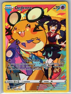 Dedenne TG07/TG30 SWSH09: Brilliant Stars Trainer Gallery - Pokemon Card - NM - Image 1
