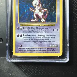 CGC 6 Mewtwo 1999 Base Set 10/102 Shadowless Holo Pokemon Card VINTAGE - Image 2