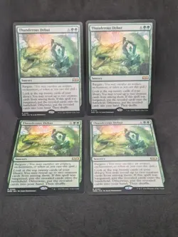 Thunderous Debut X4 NM Wilds of Eldraine MTG Magic the Gathering - Image 1