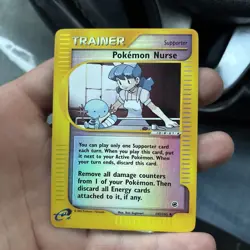 Pokemon Card Pokemon Nurse Holo Foil Reverse 145/165 Expedition EXC - HP - Image 4