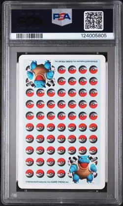 PSA 10 GEM MINT 1998 POKEMON STADIUM BLUE VERSION PLAYING CARDS BLASTOISE - Image 2