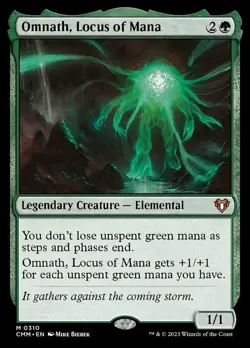 [1x] Omnath, Locus of Mana - Foil Near Mint, English Commander Masters MTG Magic - Image 1