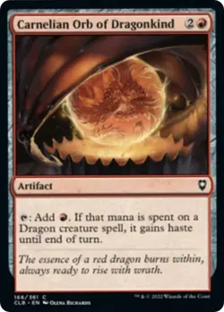 Carnelian Orb of Dragonkind Commander Legends: Battle for Baldur's Gate Foil - Image 1