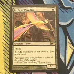 MTG - Magic the Gathering - Birds of Paradise - Magic 2011 - LP Rare (#165) - Image 1