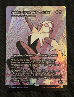 Spider-Gwen, Web-Warrior - Najeela, the Blade-Blossom (Borderless) (Mythic) Foil - Image 1