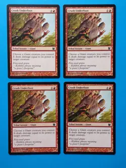 MTG 4x Crush Underfoot x4 NM Modern Masters 2013 Magic Playset - Image 1
