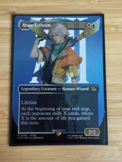Magic the Gathering: Hope Estheim (Borderless) Final Fantasy Foil NM - Image 1
